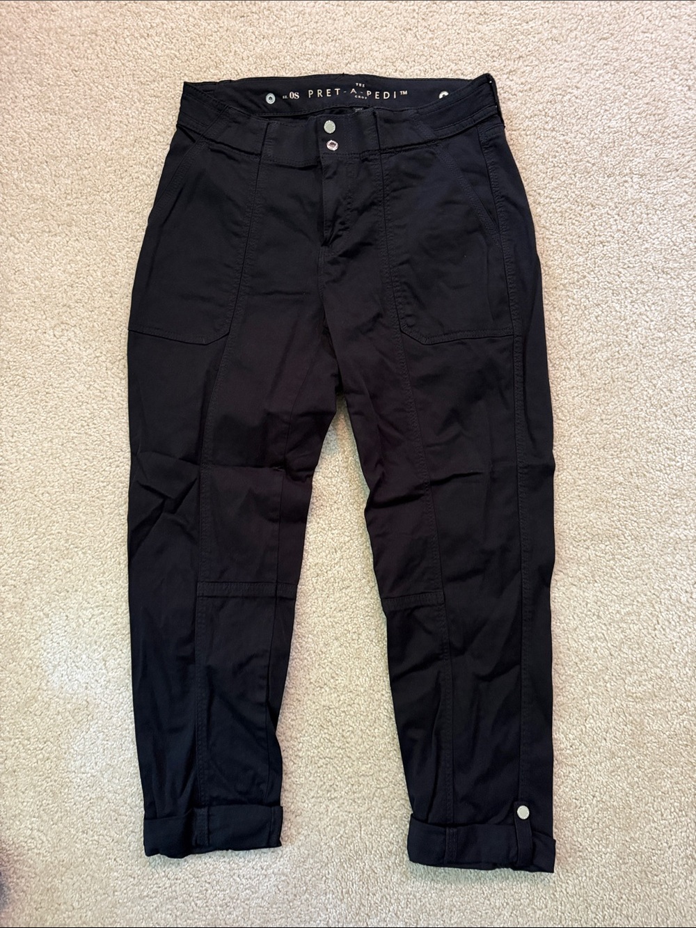 White House Black Market Black Cargo cropped Ankle Pants